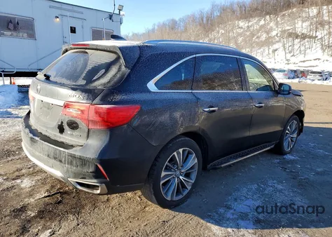 2017 Acura Mdx Technology z USA, uszkodzony, nr VIN 5FRYD4H5XHB000873